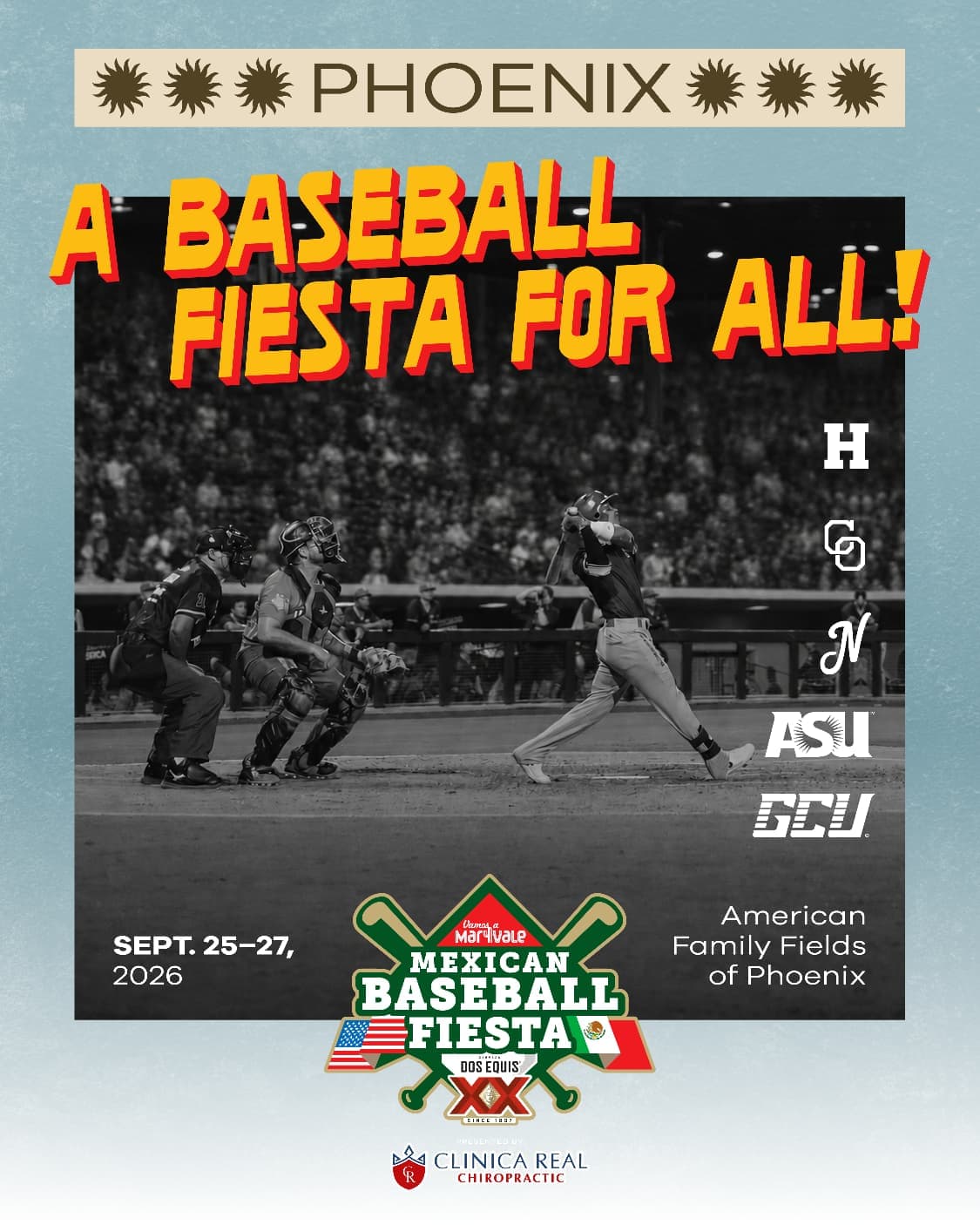 Mexican Baseball Fiesta Phoenix 2026 — Sept 25–27 at American Family Fields of Phoenix