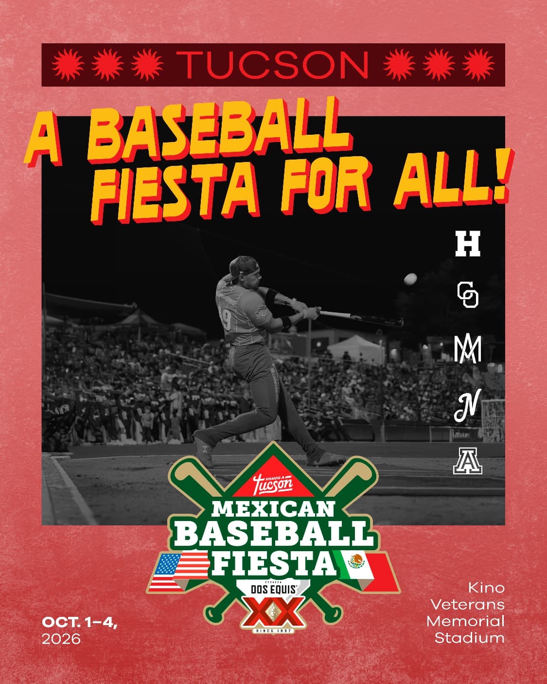 Mexican Baseball Fiesta Tucson 2026 — Oct 1–4 at Kino Veterans Memorial Stadium